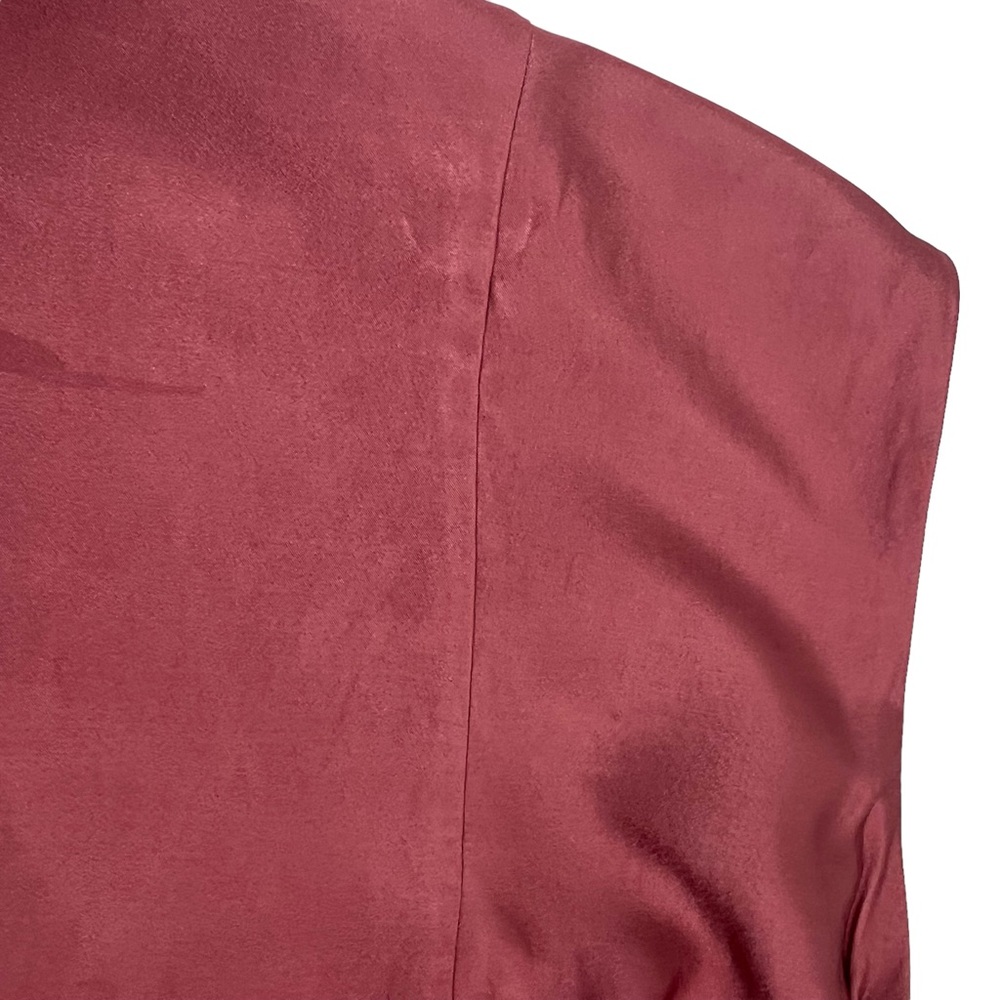 Anthropologie Ruched Midi Skirt Pink Sexy Party Size 8 NEW - Picture 9 of 9